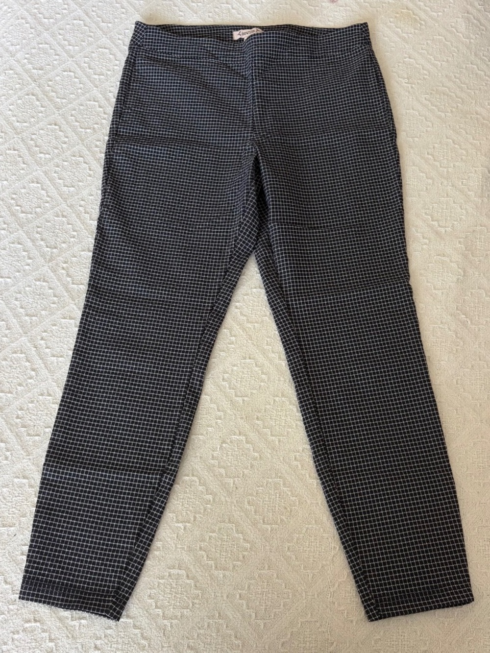 Nanette Lepore Women's Size M Blue Grid/Plaid Pants